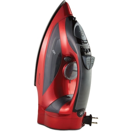 Brentwood Industries Steam Iron With Retractable Cord - Red MPI-59R