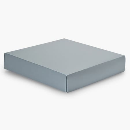 Nashville Wraps Metallic Silver Box Lid, 10x10x2, 25PK GBL10SI