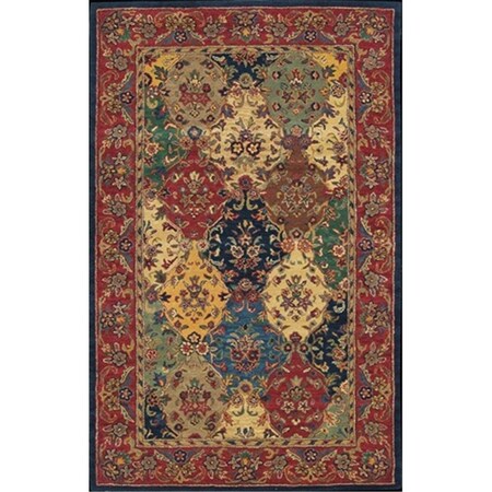 Nourison 12094 India House Area Rug Collection Multi Color 5 ft x 8 ft Rectangle 99446120946