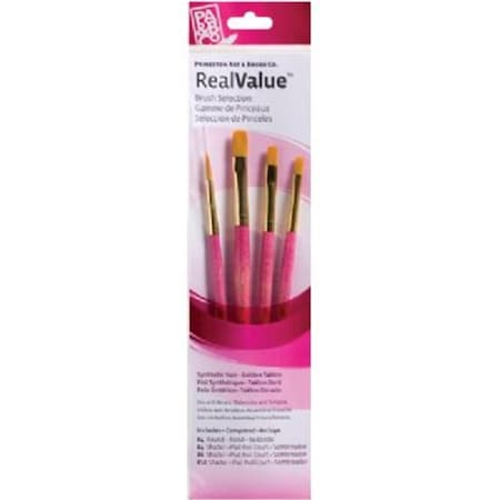 Princeton Artist Brush Co Watercolor, Acrylic and Tempera Golden Taklon Brush Set 9181