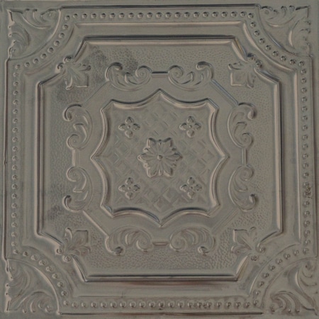 Shanko All Day Tony Pattern612 Antique Pewter Surface Mount Vintage HandPainted Standard CeilingTiles, 12PK ADT612-NU-STD-ATPW-12