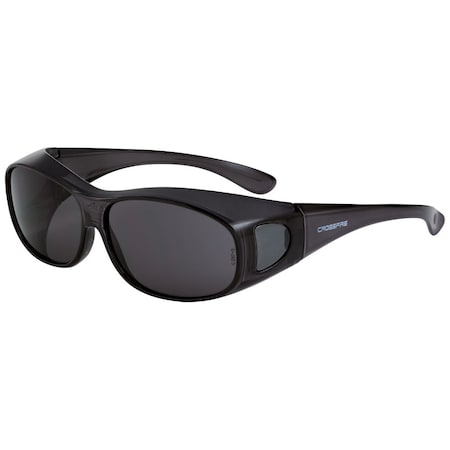 Crossfire OG3, Safety Glasses, Smoke Lens, Frameless 3116