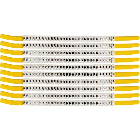 Brady ClipSleeve Wire Markers Size 18 Nylon 10 AWG - 8 AWG, R Pack of 300 Each, 300PK SCN18-R