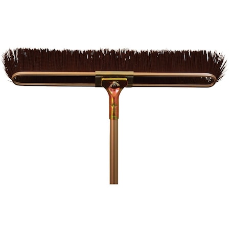 Bruske 23'' W. x 65'' L. Steel Handle Coarse Sweep Push Broom 2174-CS-4