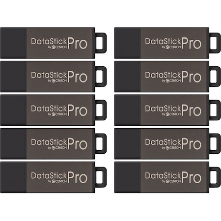Centon 4GB DataStick Pro USB 2.0 Flash Drive - 10 Pack - 4 GB - USB - External DSP4GB10PK