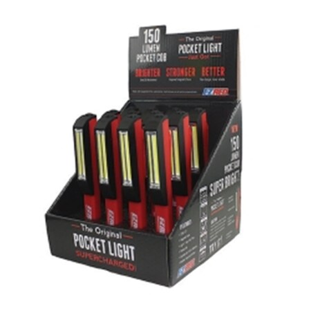 Ezred PCOB12PK Pocket COB Light Stick Display, Red, 12PK EZRPCOB12PK