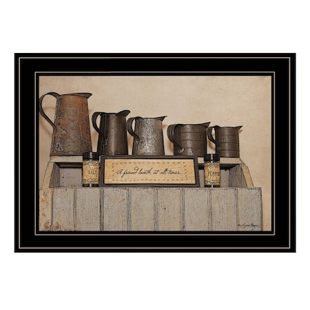 Homeroots A Friend Loveth at All Time 3 Black Framed Print Wall Art 406720