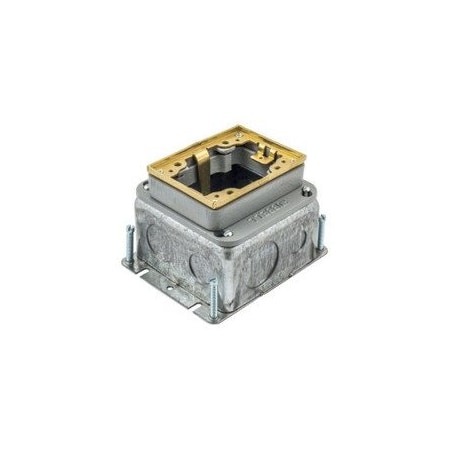 Hubbell 2-Gang Masonry Box, 3-1/2 in Deep B2427