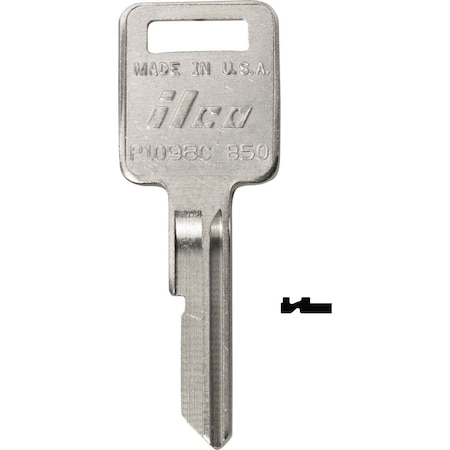 Kaba Ilco GM Nickel Plated Automotive Key, B48 / P1098A, 10PK AL3283001B