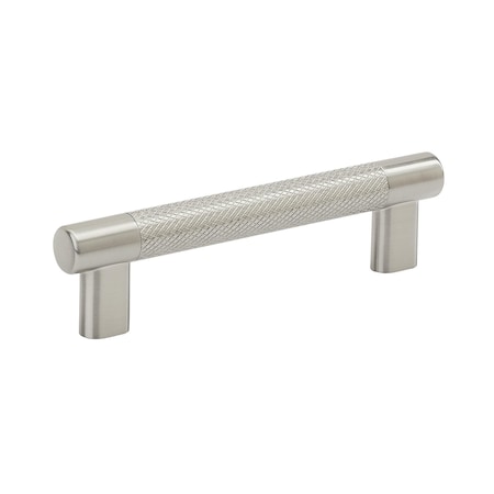 Amerock Bronx 5-1/16 in 128 mm Center-to-Center Satin Nickel Cabinet Pull BP36558G10