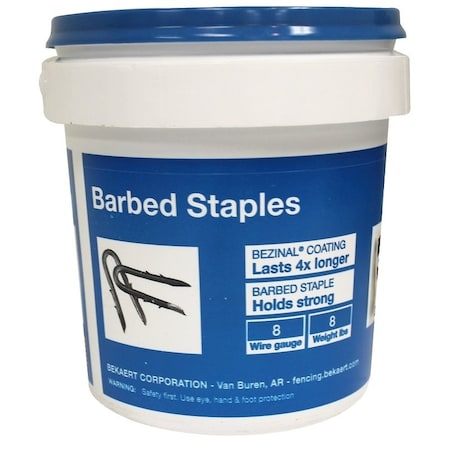 Bekaert BEKAERT 187244 Double Barbed Fence Staples, 1-3/4 in, 8 ga 658132