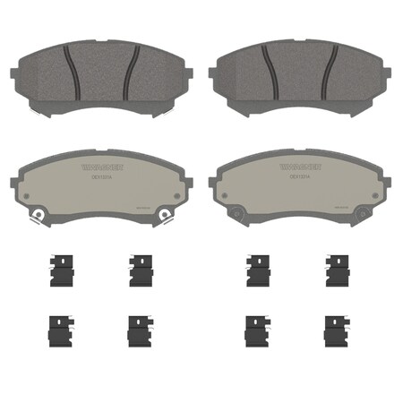 Wagner Brake OEX Front Disc Brake Pad Set Premium Semi - Met,  OEX1331A