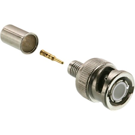 Gem By Triplett RG6 BNC Male 3 Pc Crimp/Crimp, 50, PK10 305-5TP