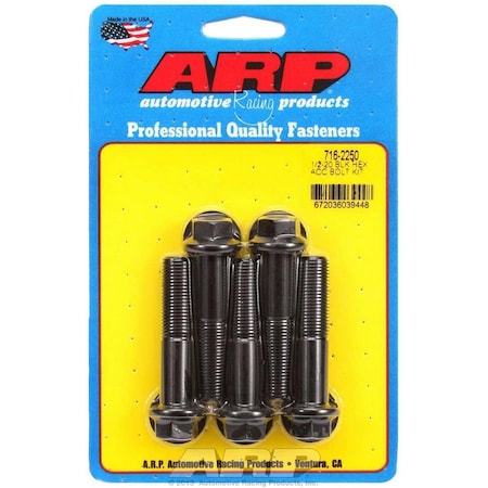 Whole-In-One 716-2250 6 Point Bolt Kit - 0.5 x 20 x 2.25 in., 5PK WH3616947