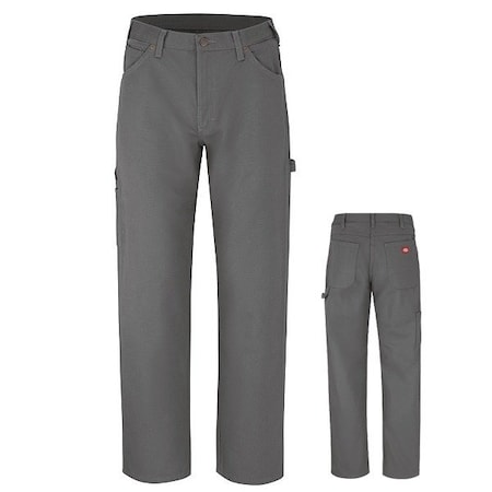 Dickies Men's Relaxed Fit Heavyweight Carpenter Jeans, 46 in, Rinsed Slate, 100% Cotton 1933SL 46 32