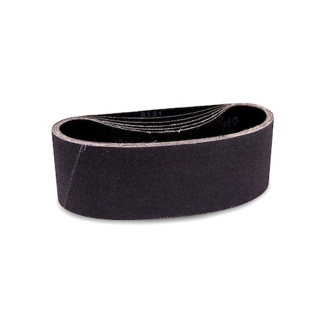 Combat Abrasives 4in x 64in Silicon Carbide Glass Fabrication Sanding Belt, 12PK XCB4X64S181