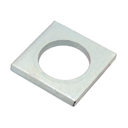 Zoro Select Square Washer, Fits Bolt Size 1 1/4 in , Steel Zinc Plated Finish Z8963-ZN