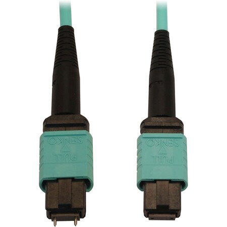 Eaton Tripp Lite Series 40/100/400G Multimode 50/125 OM3 Fiber Optic Cable 12F MTP/MPO-PC M/F, N842B-05M-12-MF