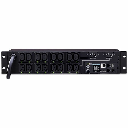 Cyberpower 30A 208V METERED-BY-OUTLET SWITCHED PDU 16 C13 OUTLETS 12FT CORD 3 YEAR WARRANTY PDU81007