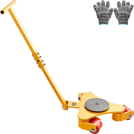 Vevor Machinery Skate Dolly Machinery Mover 13200lbs/6T Carbon Steel 4 PU Wheels GYZU-6T