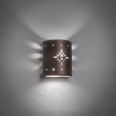 Luxury Lighting Asavva 8.5 in Tall Starburst Ceramic Outdoor Wall Light, Rubbed Copper Paint Finish, 2PK (2) 409-36-ACop-ud-7-17