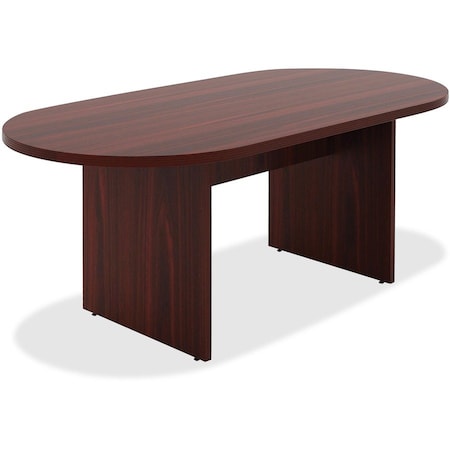 Lorell 72" Oval Conference Table - Mahogany - Chateau Series 34336