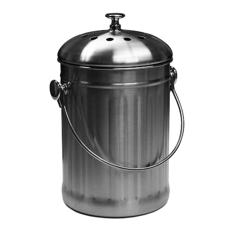 Good Ideas Kitchen Accents - Stainless Steel Kitchen Composter 3 Quart KA-SS3Q