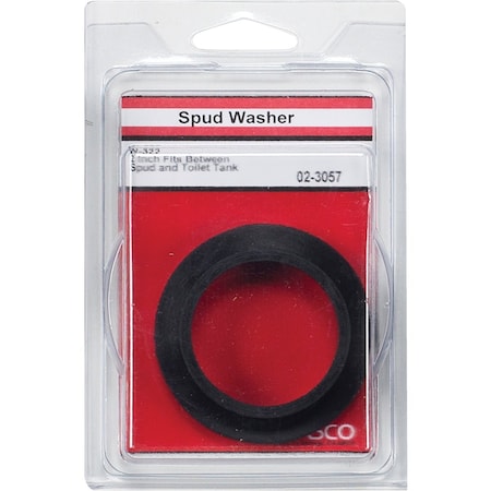 Westlake Pipe & Fittings 2'' Black Rubber Toilet Spud Flanged Washer 2/1/3057