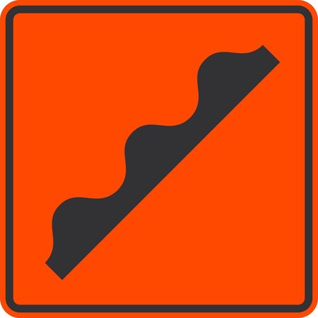 Lyle Speed Bump Graphic, 36x36, High Intensity Prismatic, Orange G-16246-HI_36x36