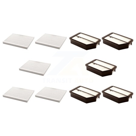 Pur 5x Air + 5x Cabin Filter 10 Total Kit For Hyundai Elantra Kia Forte