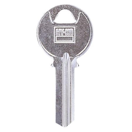 Hy-Ko Key Blank, Brass, Nickel-Plated, For: Keil K1 Locks 11010K1