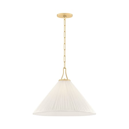 Mitzi Ginny 5.5in wide 1 Light Plug-in Sconce in Aged Brass HL1067101-AGB