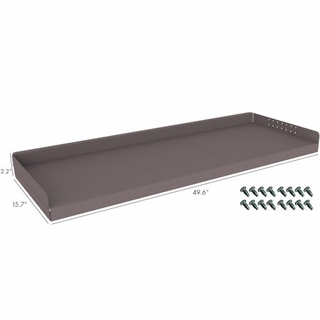 Rolacase SHELF 4958 Inch Length x 191116 Inch Width x 2316 Inch Height Powder Coated Gray Galvanized RSWB/120