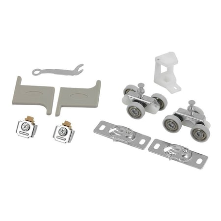 Renin AW0162F-07200-ALBB Hardware and Track Set, 72 in L Track, Aluminum, Wall Mounting AW0162F-07200-ALB