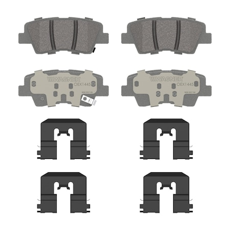 Wagner Brake OEX Rear Disc Brake Pad Set Premium Ceramic, OEX1445