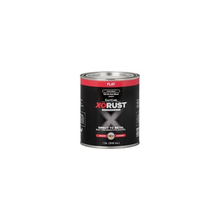 True Value X-O Rust Premium Anti-Rust Oil-Base Paint, Black Gloss, Qt. XO19-QT