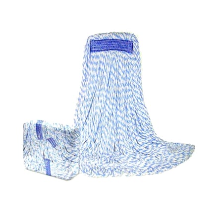 Bsl Finish Mop, Launderable Candy Cane Style Looped-End Large, PK6 4814-6