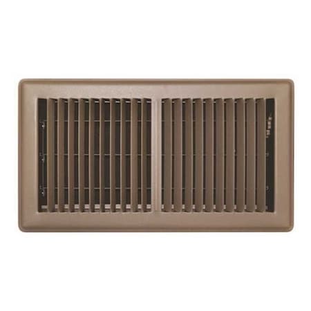 Truaire 6 in. x 12 in. Brown Floor Register 150MB 06X12