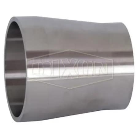 Dixon Weld Adapter, 4 in, Tube Weld x SCH 10S Weld Adapter, 316L SS, Domestic B19WX-R400