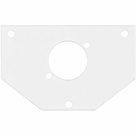 Hubbell Wiring Device-Kellems Recessed 10" Series, Sub Plate, 1/2 Perimeter, (1) XLR Opening S1R10PSPO