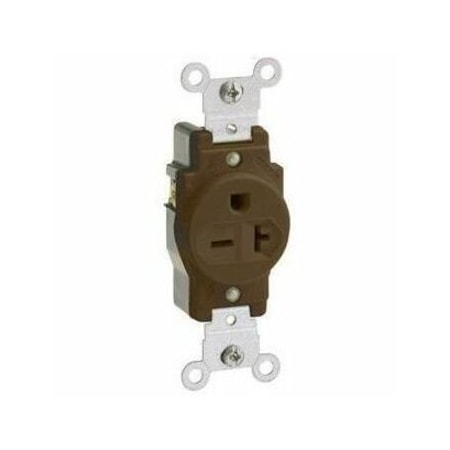 Leviton Commercial Grade Single Receptacle, 20 Amp, 250 Volt 5823