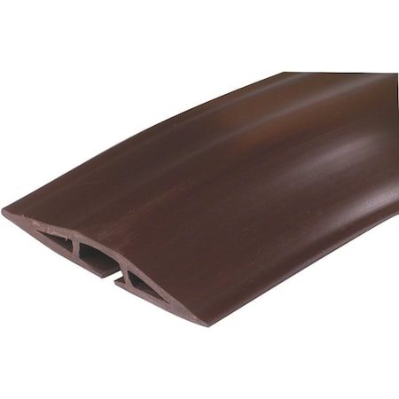 Legrand Cable Protector, 15 ft L, 2-1/2 in W, Rubber, Brown CDB-015