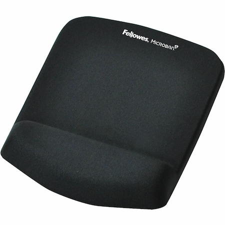 Fellowes Mouse Pad/Wrist Rest, w/Foam Fusion, 7-1/4"x9-3/8"x1" , Black 9252001