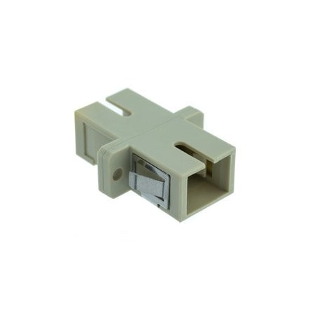 Cable Wholesale Fiber Optic Coupler, SC/SC Female, Simplex, Plastic Housing 31F2-CC400
