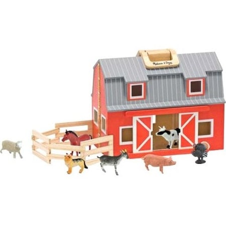 Melissa & Doug Wooden Fold & Go Barn 3700