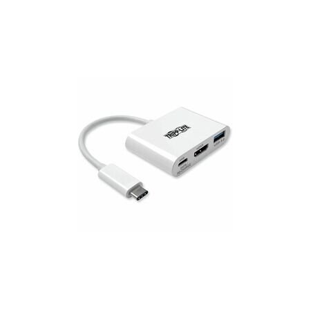 Tripp Lite USB 3.1 Gen 1 USB-C to HDMI 4K Adapter, USB-A/USB-C PD Charging Ports U444-06N-H4U-C