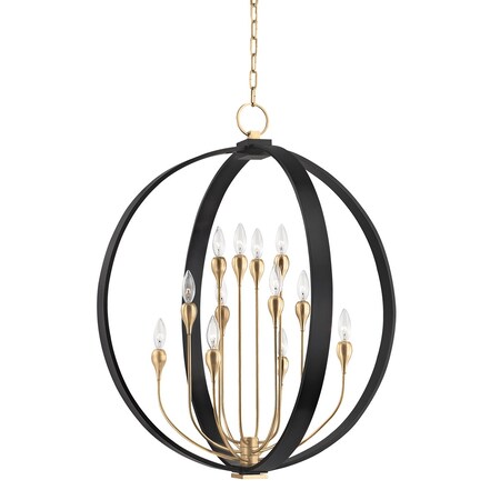 Hudson Valley Lighting Dresden 12 Light Lantern 30 In. Aged Old Bronze 6730-AOB