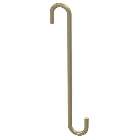 National Hardware Modern Series Large SHook, 214 in L, 8 in H, Steel, Brushed Gold N275-518