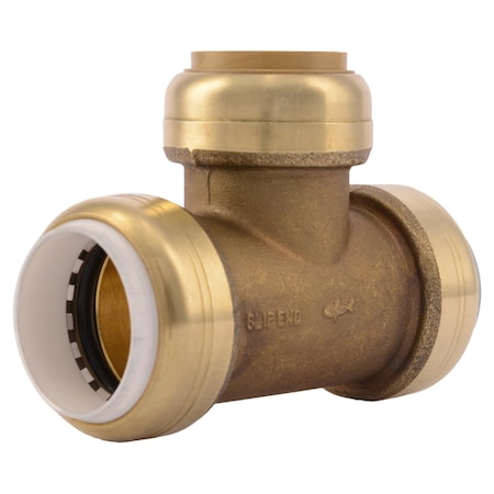 Sharkbite Push to Connect 1 in. PVC X 1 in. D PVC Brass Slip Tee UIP376A