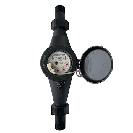 Discover 1/2 in. Multi-Jet Plastic Water Meter Liters 400006-L